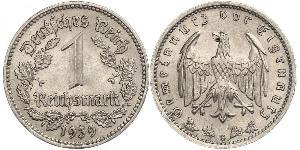 1 Reichsmark Nazi Germany (1933-1945) Nickel 