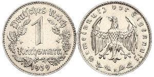 1 Reichsmark Nazi Germany (1933-1945) Nickel 