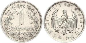 1 Reichsmark Alemania nazi (1933-1945) Níquel 