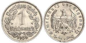 1 Reichsmark Третий рейх (1933-1945) Никель 