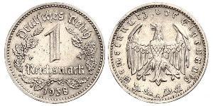 1 Reichsmark Третий рейх (1933-1945) Никель 