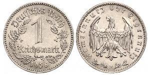 1 Reichsmark Третий рейх (1933-1945) Никель 