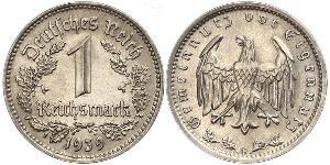 1 Reichsmark Третий рейх (1933-1945) Никель 