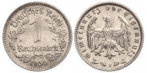 1 Reichsmark Третий рейх (1933-1945) Никель 