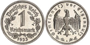 1 Reichsmark Третій рейх (1933-1945) Нікель 