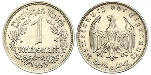 1 Reichsmark 納粹德國 (1933 - 1945) 镍 