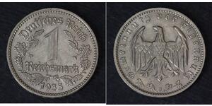1 Reichsmark 納粹德國 (1933 - 1945) 镍 