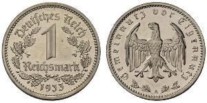 1 Reichsmark 納粹德國 (1933 - 1945) 镍 