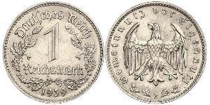 1 Reichsmark 納粹德國 (1933 - 1945) 镍 