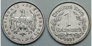 1 Reichsmark 納粹德國 (1933 - 1945) 镍 