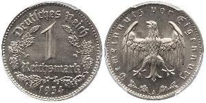 1 Reichsmark 納粹德國 (1933 - 1945) 镍 
