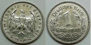 1 Reichsmark 納粹德國 (1933 - 1945) 镍 