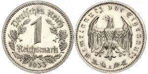 1 Reichsmark 納粹德國 (1933 - 1945) 镍 