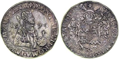 1 Rijksdaalder Royaume des Pays-Bas (1815 - ) Argent Maximilien II du Saint-Empire(1527- 1576)