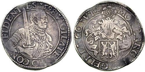 1 Rijksdaalder Repubblica delle Sette Province Unite (1581 - 1795) Argento Guglielmo I d