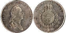 1 Riksdaler Suède Argent Gustave III de Suède (1746 - 1792)
