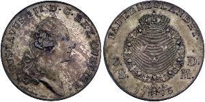 1 Riksdaler Svezia Argento Gustavo III di Svezia (1746 - 1792)