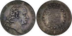 1 Riksdaler United Kingdoms of Sweden and Norway (1814-1905) Silber Karl XIII. (Schweden) (1748 - 1818)