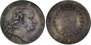 1 Riksdaler United Kingdoms of Sweden and Norway (1814-1905) Silber Karl XIII. (Schweden) (1748 - 1818)