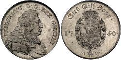 1 Riksdaler Sweden Silver Frederick I of Sweden (1676 - 1751)