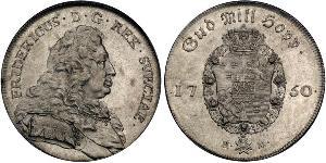 1 Riksdaler Sweden Silver Frederick I of Sweden (1676 - 1751)