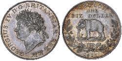 1 Rixdollar Sri Lanka (1948 - ) Argent George IV (1762-1830)