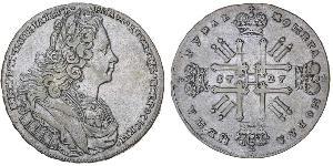 1 Rouble Empire russe (1720-1917) Argent Pierre II (1715-1730)