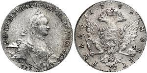 1 Rouble Empire russe (1720-1917) Argent Catherine II (1729-1796)