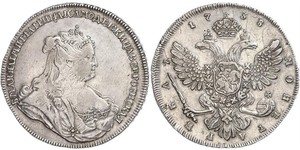 1 Rouble Empire russe (1720-1917) Argent Anna Ivanovna (1693-1740)