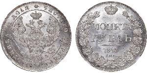1 Rouble Empire russe (1720-1917) Argent Nicolas I (1796-1855)