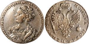 1 Rouble Empire russe (1720-1917) Argent Catherine I (1684-1727)