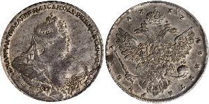 1 Rouble Empire russe (1720-1917) Argent Anna Ivanovna (1693-1740)