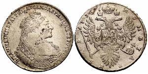 1 Rouble Empire russe (1720-1917) Argent Anna Ivanovna (1693-1740)