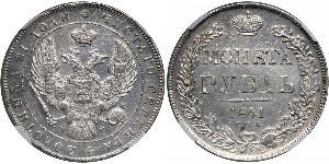 1 Rouble Empire russe (1720-1917) Argent Nicolas I (1796-1855)