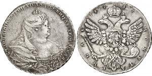 1 Rouble Empire russe (1720-1917) Argent Anna Ivanovna (1693-1740)