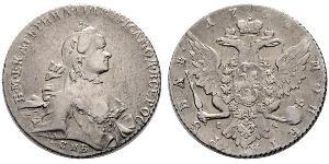 1 Rouble Empire russe (1720-1917) Argent Catherine II (1729-1796)