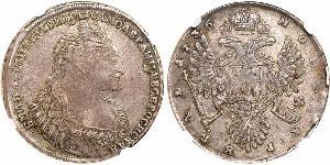 1 Rouble Empire russe (1720-1917) Argent Anna Ivanovna (1693-1740)