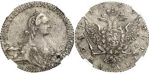 1 Rouble Empire russe (1720-1917) Argent Catherine II (1729-1796)