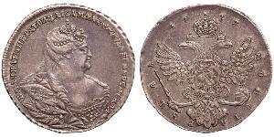 1 Rouble Empire russe (1720-1917) Argent Anna Ivanovna (1693-1740)