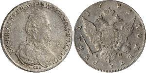 1 Rouble Empire russe (1720-1917) Argent Catherine II (1729-1796)