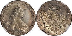 1 Rouble Empire russe (1720-1917) Argent Catherine II (1729-1796)