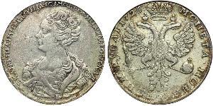 1 Rouble Empire russe (1720-1917) Argent Catherine I (1684-1727)