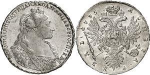 1 Rouble Empire russe (1720-1917) Argent Anna Ivanovna (1693-1740)