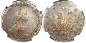 1 Rouble Empire russe (1720-1917) Argent Pierre III (1728-1762)