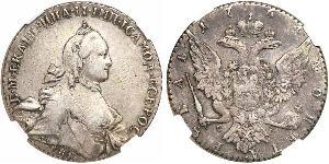 1 Rouble Empire russe (1720-1917) Argent Catherine II (1729-1796)