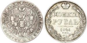 1 Rouble Empire russe (1720-1917) Argent Nicolas I (1796-1855)