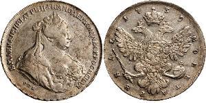 1 Rouble Empire russe (1720-1917) Argent Anna Ivanovna (1693-1740)