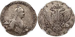 1 Rouble Empire russe (1720-1917) Argent Catherine II (1729-1796)
