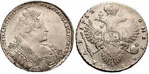 1 Rouble Empire russe (1720-1917) Argent Anna Ivanovna (1693-1740)