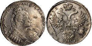 1 Rouble Empire russe (1720-1917) Argent Anna Ivanovna (1693-1740)